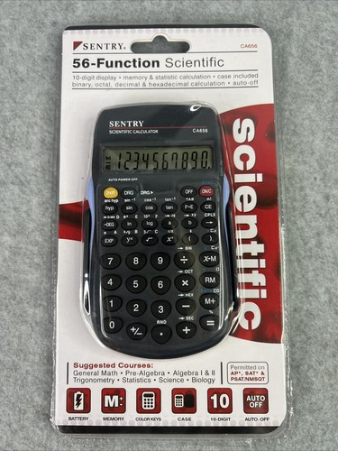 Sentry CA656 Scientific Calculator 56-function 10-digit Display - Picture 1 of 8