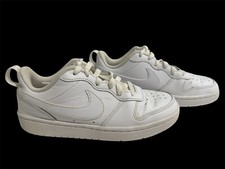 Size 4Y Nike Court Borough 2 Low Triple White BQ5448-100 (GS) Big Kids 4Y Youth