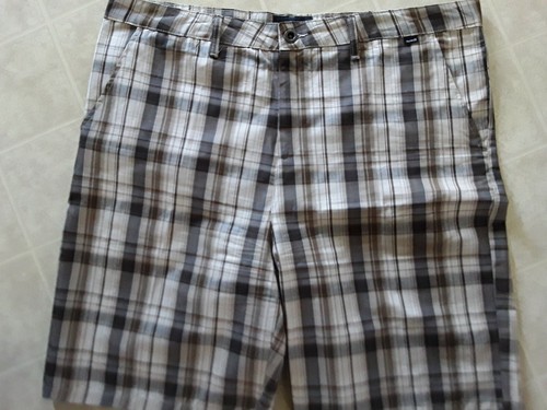 Pantalones cortos a cuadros Hurley para hombre talla 40 - Imagen 1 de 3