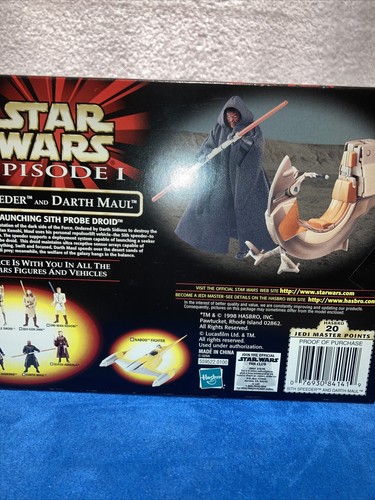 Star Wars episode one Sith speeder with Darth maul by Hasbro - Picture 5 of 6