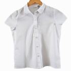 Place Girls Uniform Poplin Button-Down Shirt – Size Large (10/12)