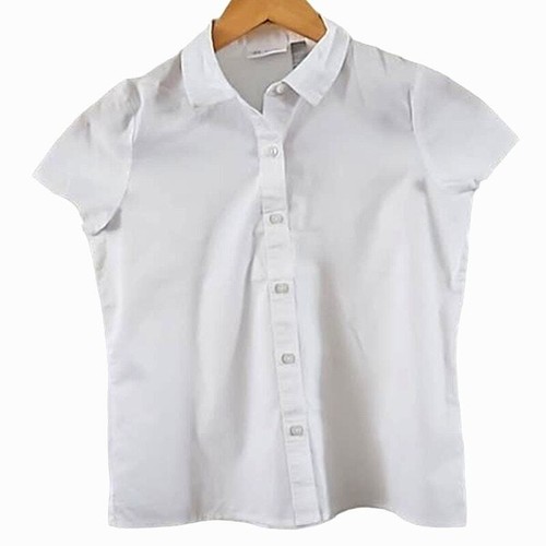 Place Mädchen Uniform Popeline Button-Down Hemd - Größe Large (10/12)