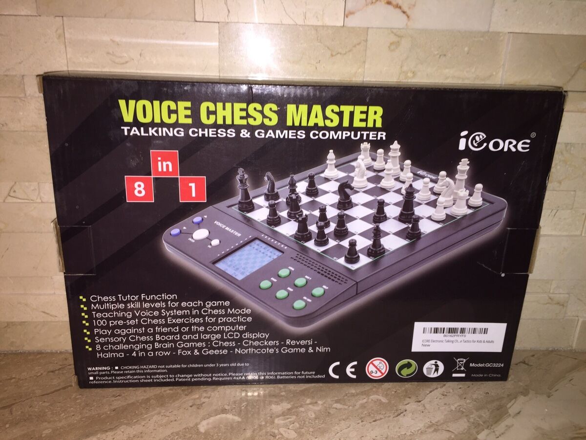 Talking Chess & Games Playing & Training Computer 8-in-1 iCore NO MANUAL