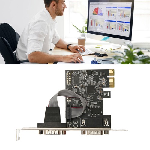 2 Port PCI Express RS232 DB9 Serial Port Card PCIe Serial Expansion Card PCIe - Afbeelding 3 van 12