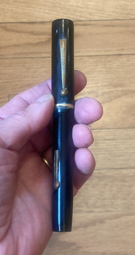 Vintage Markenloser Flattop Füllfederhalter mit Webster Clip 5 3/8" unrestauriert - Bild 14 von 18