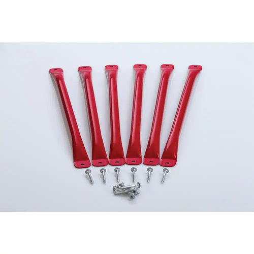 Monkey Bars Swing Set Accessories (6-Pack) Red Heavy Duty 21.5 in. Metal - Picture 10 of 12