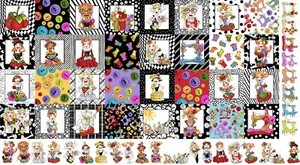 Loralie-Medley-Sew-Curious-Ladies-Lady-Sewing-Theme-Cotton-Fabric-24-034-X44-034-Panel