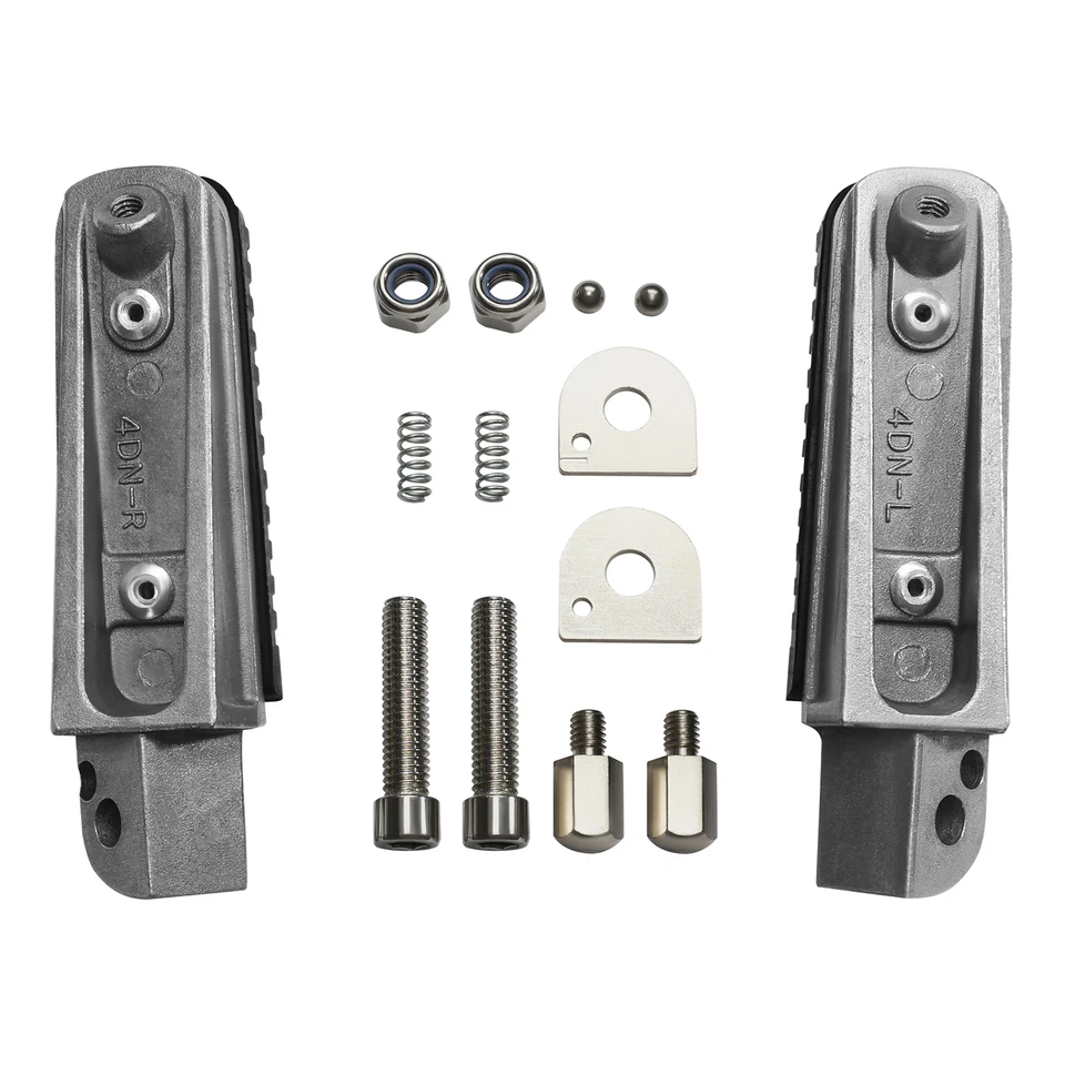 Estriberas traseras para pasajeros reposapiés aptos para Yamaha FZ1 FZ6 FZ6R FZ400 FJR1300 Foto 2 de 4