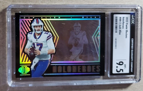 2022 Panini Illusions HoloHeroes Josh Allen CGC 9.5 Buffalo Bills #HH-2 SSP