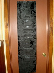 55 X 14 Over The Door Black Nylon 12 Pocket Organizer Dorm Craft