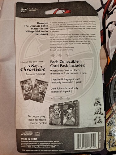 NARUTO BLISTER BOOSTER PACKS LOT NARUTO CARD SLEEVES NARUTO CARD GAME TCG CCG - Picture 2 of 5