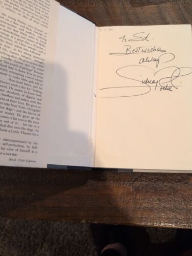 1980 Sidney Poitier autographed THIS LIFE autobiography signed book movie actor - Picture 2 of 5