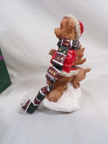 Cedar Creek Collection Weihnachtsmann Strumpfhalter Bär mit Elch - Bild 3 von 5