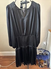 Grade & Gather Large Dress Women Fit Flare Pullover Black