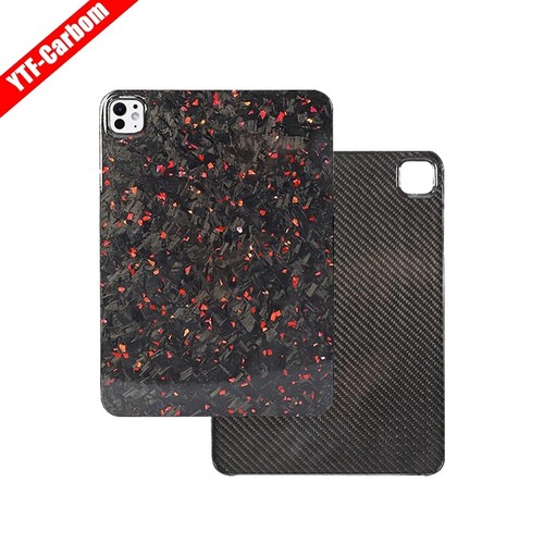 Glossy Forged Carbon Fiber Case for Apple iPad Pro 11" 13" 2024 Thin Back Cover - Picture 10 of 20