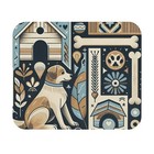 Tapis de Souris (Rectangle) Thème Chien Collage au Design Bleu et Tan 14, Cadeau