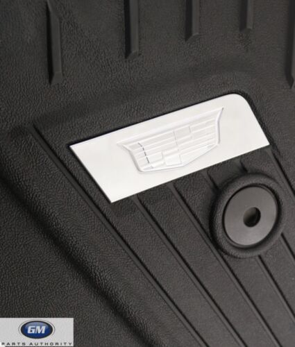 2015-2020 Cadillac Escalade All Weather Front & 2nd Row Floor Liners Jet Black - Picture 4 of 12