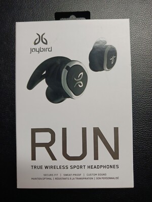 Jaybird Run True Wireless In Ear - Cuffie Impermeabili Nere (usate, Funzionanti)