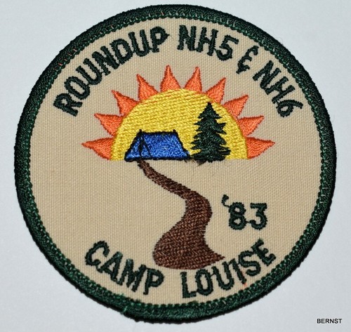 VINTAGE GIRL SCOUT - COUNCIL JAMBOREE PATCH - CAMP LOUISE  ^ - Picture 1 of 2
