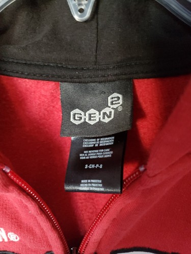 Youth Wisconsin Badgers Red Long Sleeve Full Zip Hooded Gen 2 Jacket Sz. S - Picture 5 of 6