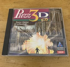Hasbro Interactive™ Puzz 3-D CD Notre Dame Cathedral Puzzle WIN 95 - Used.