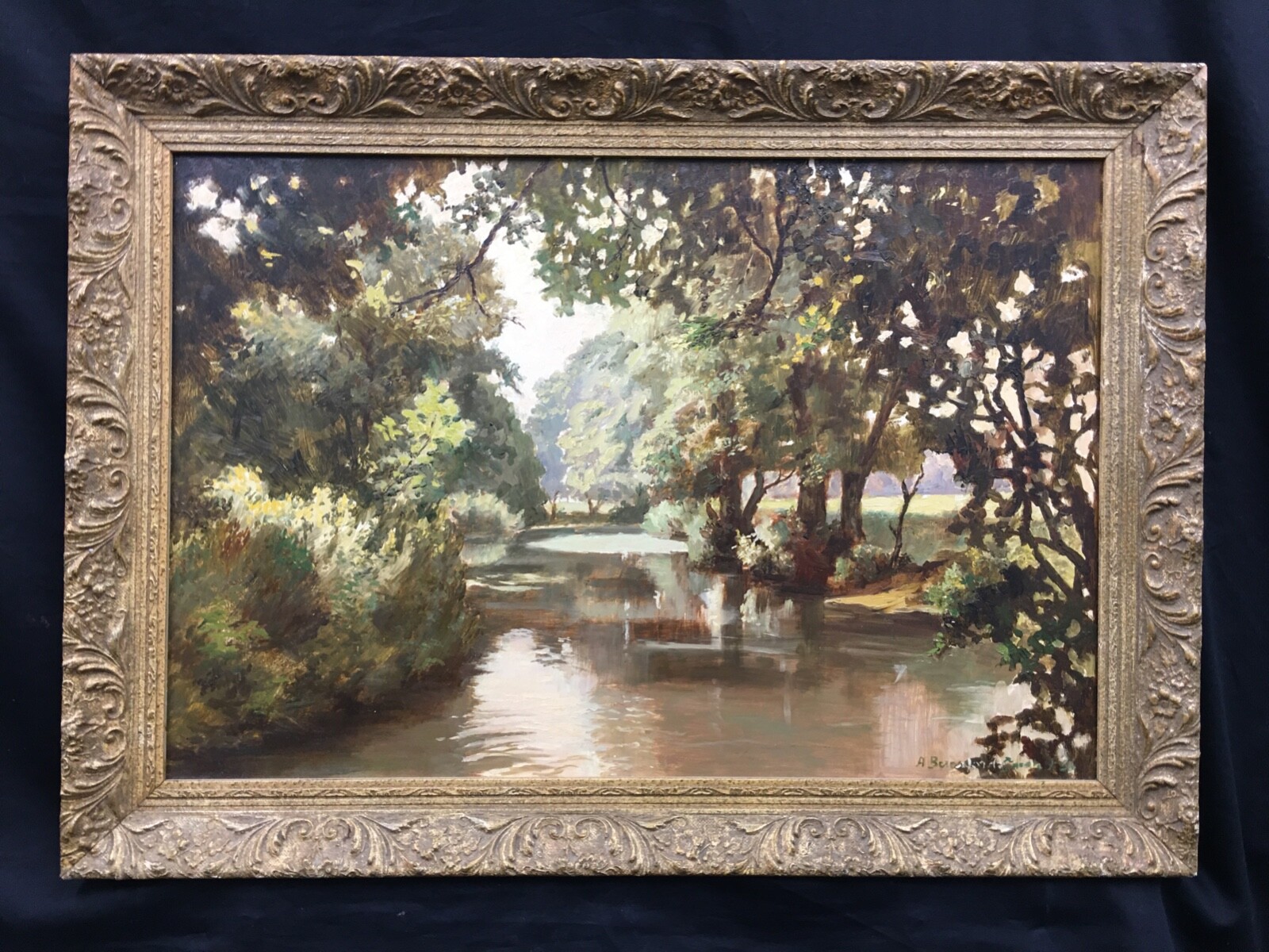 20th Century Scottish School Oil On Board Landscape Painting. Signed. Listed. - Zdjęcie 3 z 7