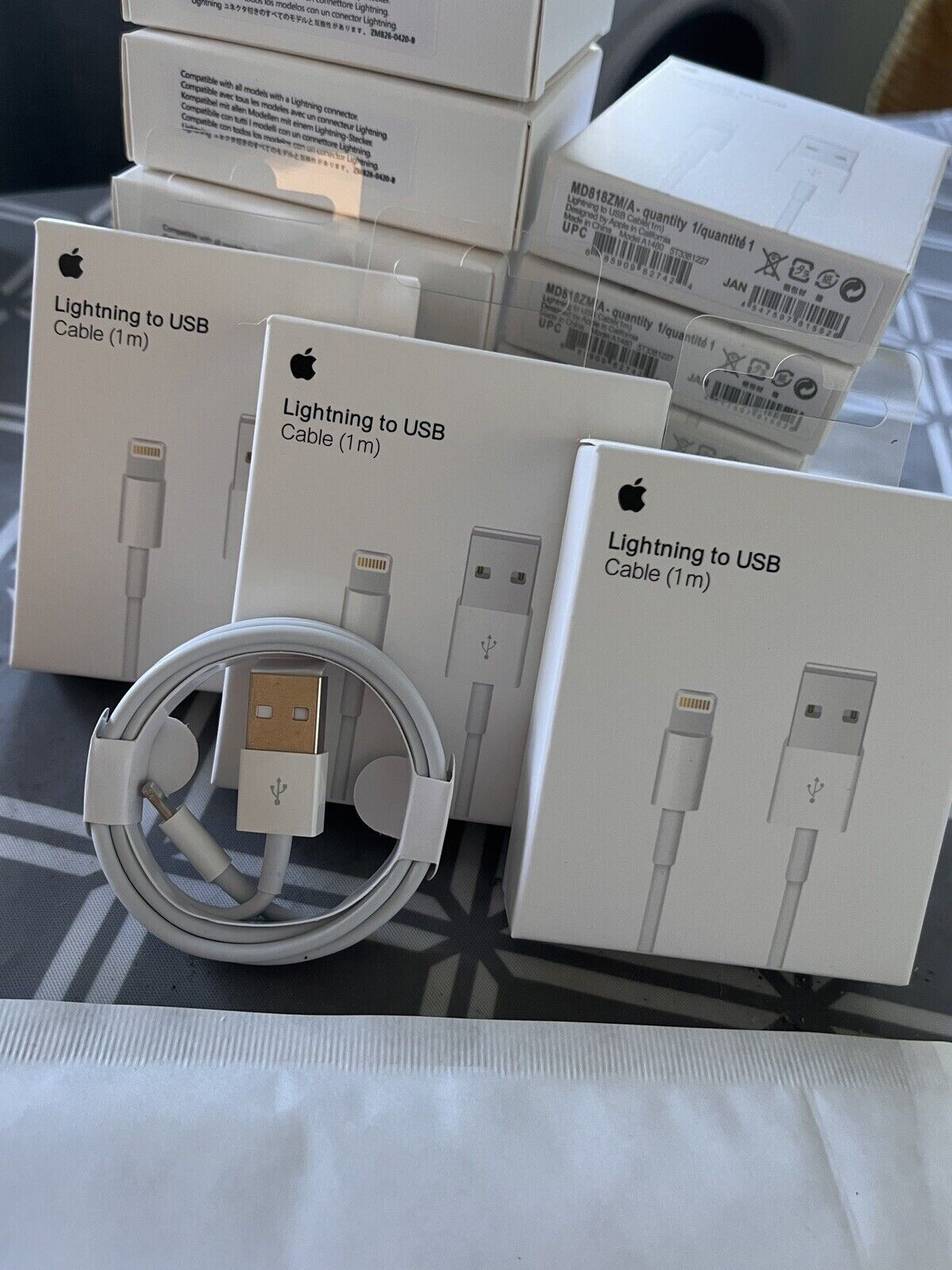 Genuine iPhone Charger Fast For Apple Cable USB Lead 6 7 8 X XS XR 11 Pro Max UK - Picture 6 of 7