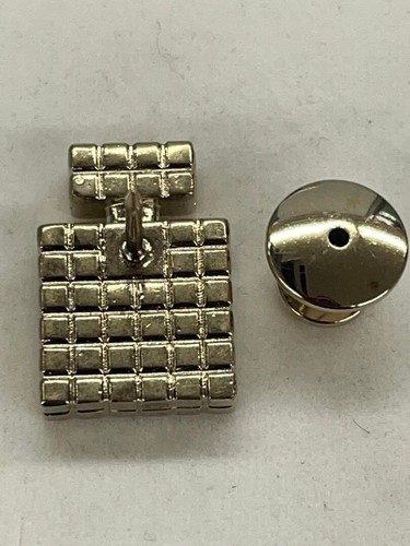 Vintage Silver CHANEL Perfume Bottle Brooch with Chocolate Bar Design - Picture 5 of 8