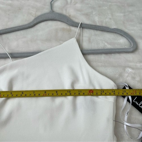 Lulu’s Party for Two Ivory Asymmetrisches Bodycon Minikleid kleine Braut Hochzeit - Bild 7 von 9