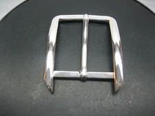 Sterling silver 925 solid buckle 25 grams, for 1" = 25 mm belt straps U.S.A.