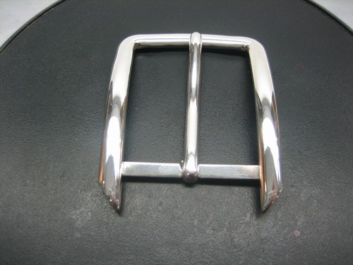 Sterling silver 925 solid buckle 30 grams, for 1-1/4" = 32 mm belt straps  U.S.A - Picture 1 of 7