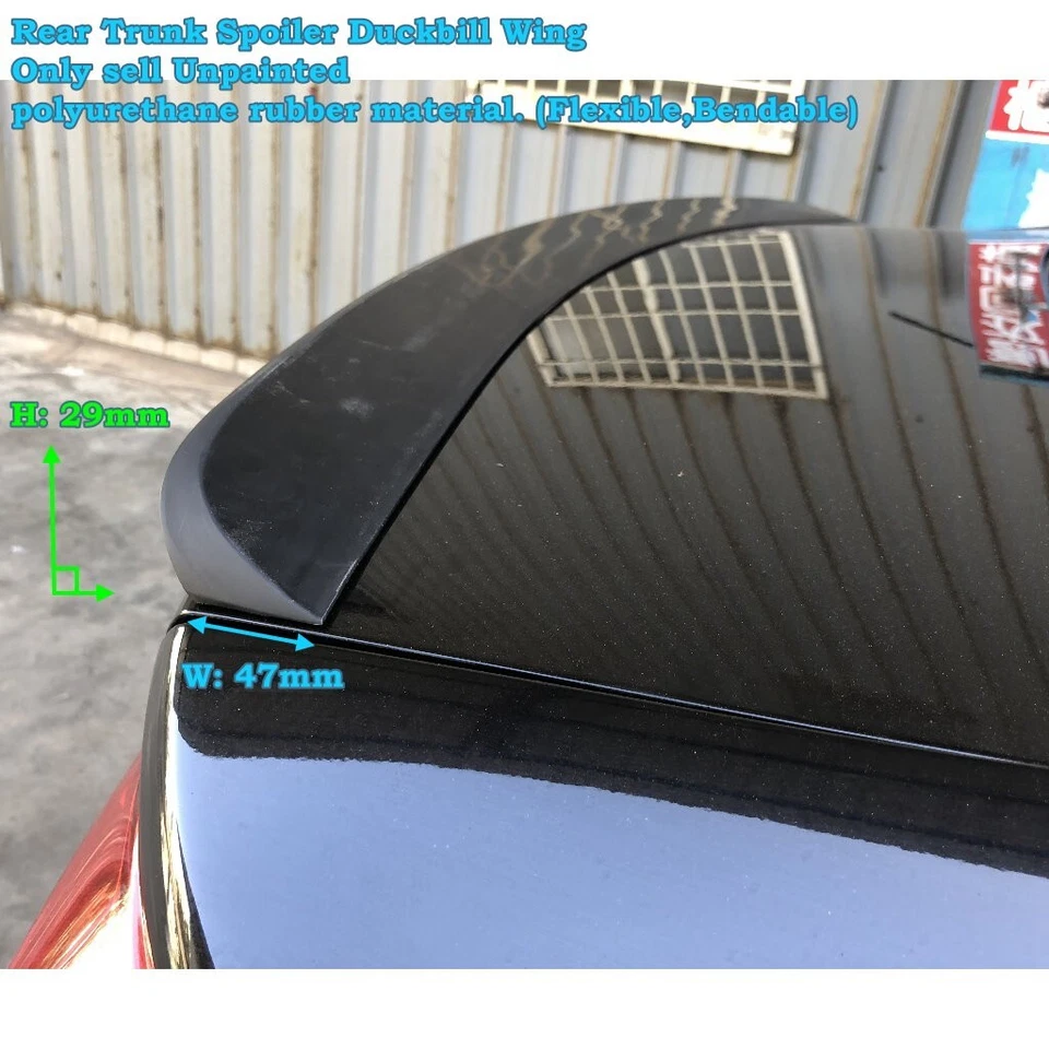 Stock 380T Type Rear Duckbill Trunk Spoiler Wing Fits 1998~2004 Audi A6 C5 Sedan - Image 2 of 4