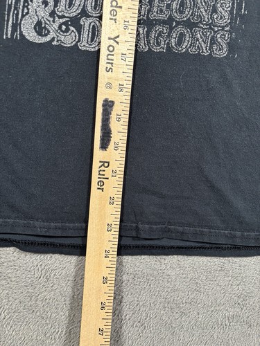 VINTAGE Dungeons & Dragons Shirt Youth Large Black Skeleton King Graphic Tee Y2K - Picture 6 of 8