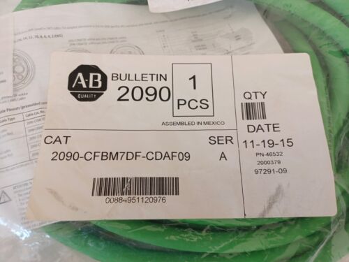 A&B Allen-Bradley Motor-Rückkopplungskabel 2090-CFBM7DF-CDAF09 Neu in OVP - Bild 2 von 10