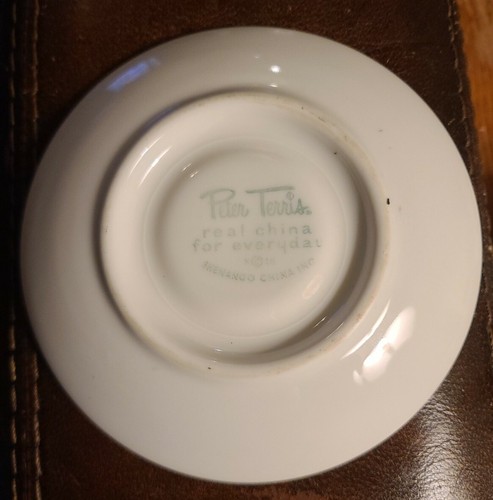 Peter Terris Shenango China Charpinx SAUCERS Mid Century Atomic Flower 6" - Picture 2 of 4
