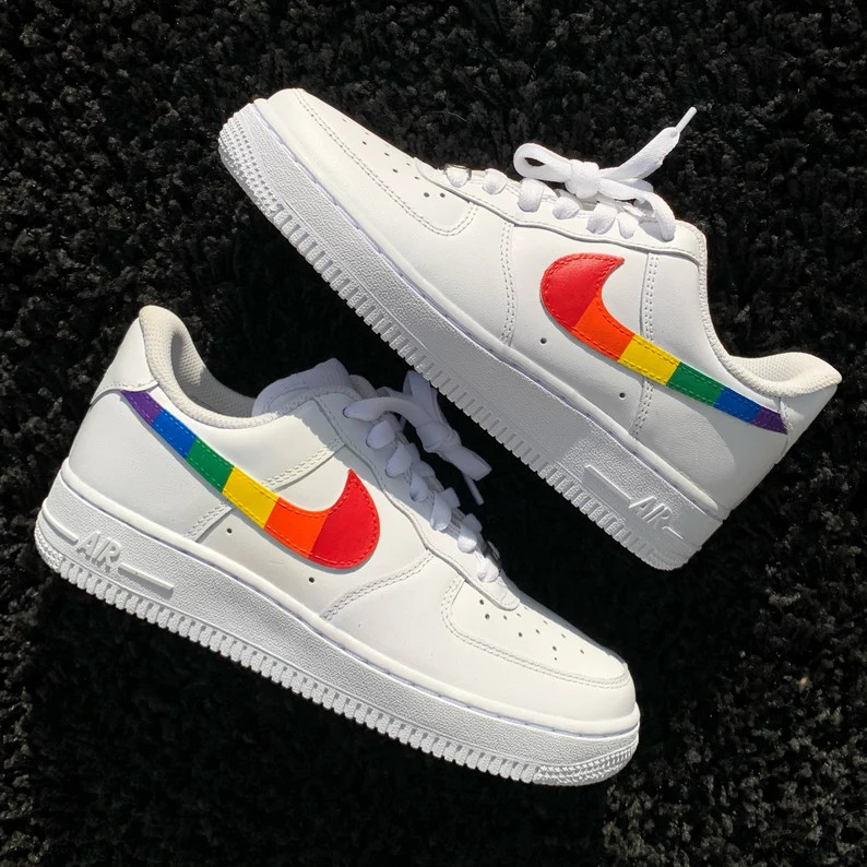 Rainbow lv 1's/white af1