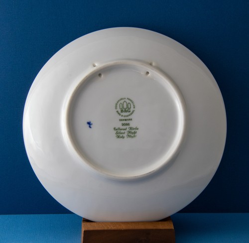 Plato de Navidad Bing & Grondahl 1986, Noche de Silencio, Noche Santa. Sin caja.  - Imagen 2 de 2