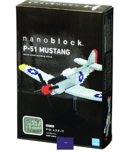 Nanoblock Mini Challenger Series by Kawada Japan  p 51 Mustang NBM 005 - Picture 2 of 3
