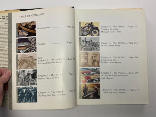 Lote de 2 libros de mesa de centro Harley-Davidson historia y fotografías de motocicletas - Imagen 12 de 16