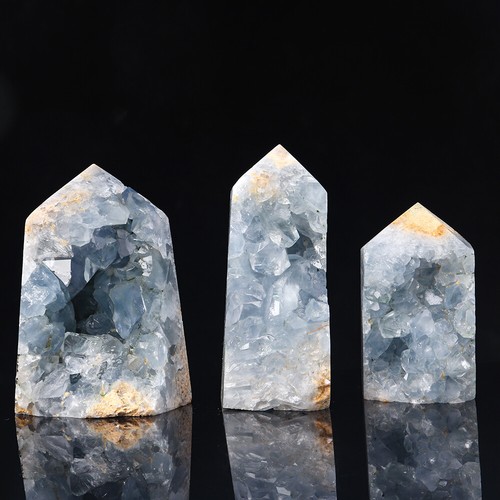 Natural Celestine/Celestite Geode Druzy Spiritual Healing Crystal Mineral Stone - Picture 2 of 17