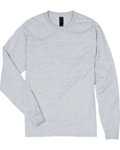 Hanes 5186 Unisex Cotton/Polyester Long Sleeve Tee Crew Neck Beefy-T T-Shirt - Picture 6 of 121