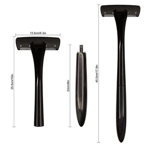 Men Back Razor Shaver Groomer Full Body Leg Hair Removal Trimmer Long Handle Set - Picture 6 of 13