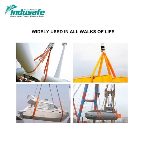Confezione da 2 cinghie di sollevamento mobili rigging 1" x 9' imbracatura rete industriale 3100LIBBRE 5:1 - Foto 7 di 7