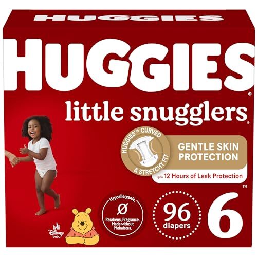 Huggies Little Snugglers Größe 6 Windeln 96 Stück Auslauffrei Schutz Duft... - Bild 1 von 14