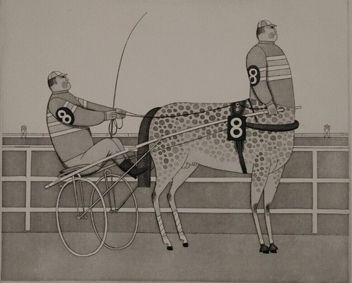 JAN BALET "3 X 8 = 8" Original Etching 27/100 Pencil Signed,Titled and Numbered