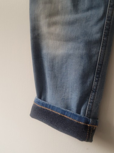 Cat & Jack Jungen Blue Wash Flanell gefütterte Jeans Größe 12 Husky Supper Stretch - Bild 4 von 9