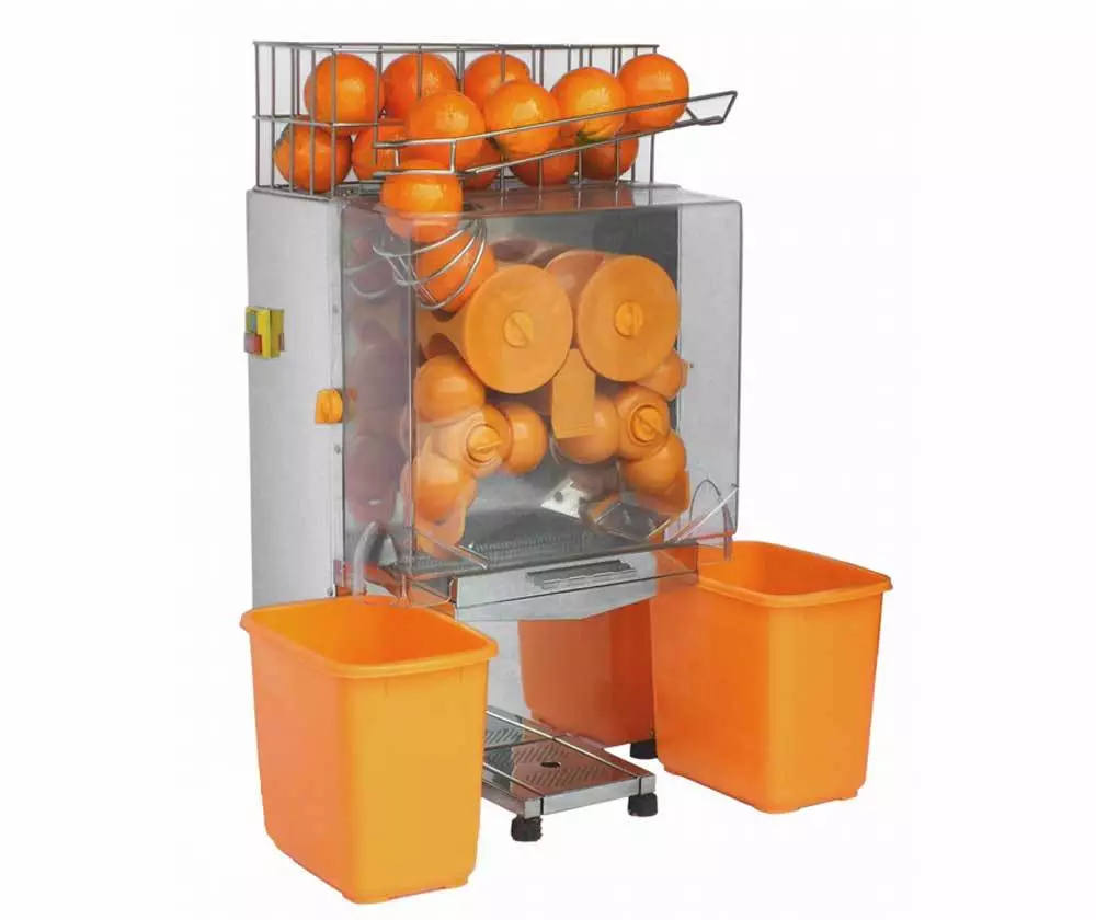 Electric Commercial Auto Feed Orange Juice Squeezer Machine