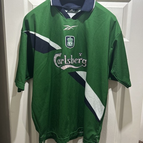 Vintage 1999-2000 Liverpool Shirt Reebok Mens Large 42-44” Away Jersey Top