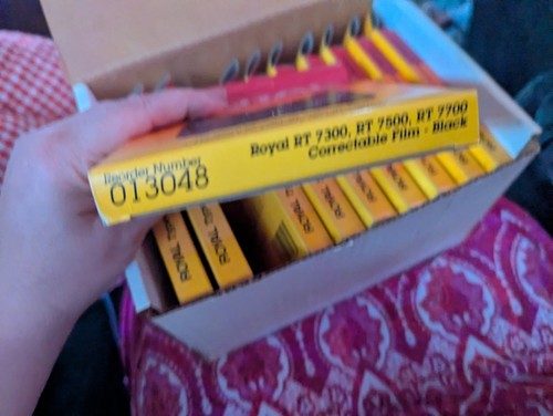 10 Royal Black Electronic Typewriter Correctable Film Cartridge - #013048 - New - Picture 4 of 5