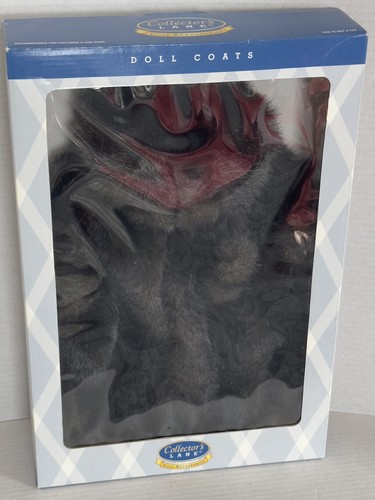 Vintage RARE 1997 Collector’s Lane Brown Faux Fur Coat & Hat Fits 18" Doll NIB - Picture 6 of 20